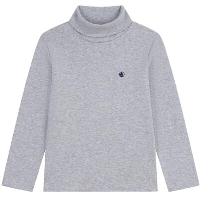 Petit Bateau Undertröja för barn i enfärgad bomull, Rök Kina, 8 �r Petit Bateau Undertröja för barn i enfärgad bomull, Rök Kina, 8 �r
