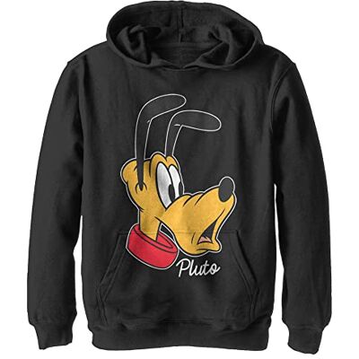 Disney Pluto Big Face huvtröja för pojkar, Schwarz, S Disney Pluto Big Face huvtröja för pojkar, Schwarz, S