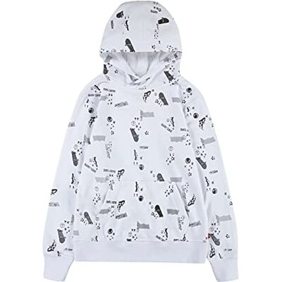 Levi's Kids Pojkens Lvb tryckt tröja med huva, Vitt, 24 Månader Levi's Kids Pojkens Lvb tryckt tröja med huva, Vitt, 24 Månader