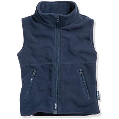 Playshoes Unisex barn fleece väst utomhus topp, Mörkblå, 92 Playshoes Unisex barn fleece väst utomhus topp, Mörkblå, 92