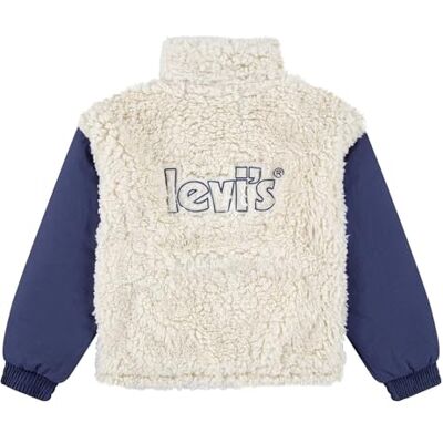 Levi's Kids LVG BOXY FIT SHERPA JKT, Antik vit, 8 År Levi's Kids LVG BOXY FIT SHERPA JKT, Antik vit, 8 År
