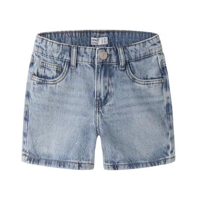 NAME IT flicka Nkfrose Reg DNM shorts 6042-Ac Noos, Mellanblå denim, 122 NAME IT flicka Nkfrose Reg DNM shorts 6042-Ac Noos, Mellanblå denim, 122