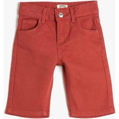 Koton Boys's Chino Bermuda fickor bomullsshorts, Korall (406), 11-12 år Koton Boys's Chino Bermuda fickor bomullsshorts, Korall (406), 11-12 år