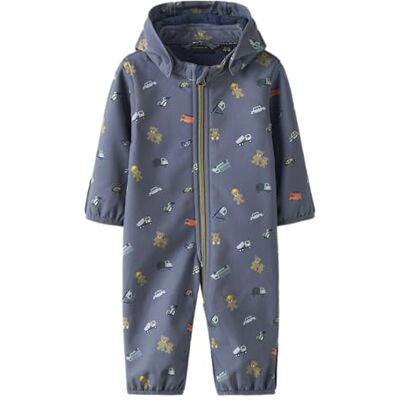 NAME IT Nbmalfa08 Softshell Suit AOP Fo, Flintad sten, 50-56 NAME IT Nbmalfa08 Softshell Suit AOP Fo, Flintad sten, 50-56