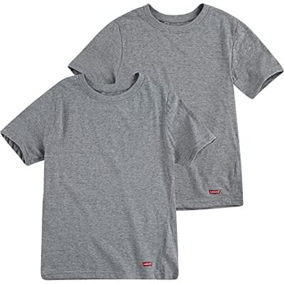 Levi's Kids Lhb 2-pack Crew Neck Tee Underwear, Mörkgrå Heather, XL Levi's Kids Lhb 2-pack Crew Neck Tee Underwear, Mörkgrå Heather, XL