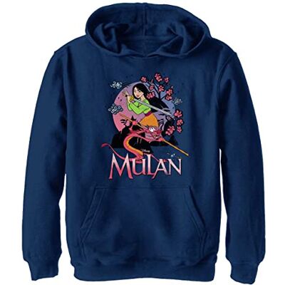 Disney Kids Princesses Mulan Warrior 2 Youth tröja huvtröja, marinblå Heather, stor, Ljung marinblå, L Disney Kids Princesses Mulan Warrior 2 Youth tröja huvtröja, marinblå Heather, stor, Ljung marinblå, L