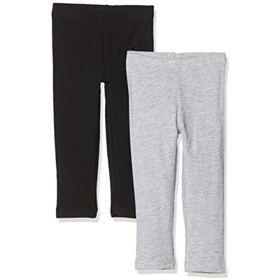 MINYMO Leggings för flickor, Svart (svart/grå 106), 116 cm MINYMO Leggings för flickor, Svart (svart/grå 106), 116 cm