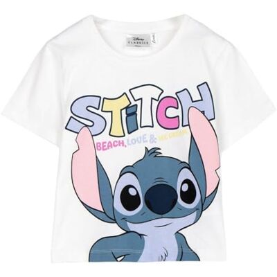 STITCH Kortärmad T-shirt för barn vit EAN-märke: 8445484508055 storlek: 8 år STITCH Kortärmad T-shirt för barn vit EAN-märke: 8445484508055 storlek: 8 år
