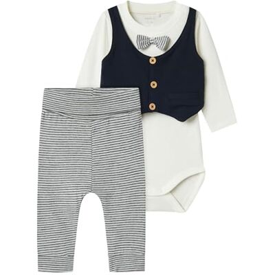 NAME IT Baby pojkar Nbmadam Ls Body Noos nattkläder set, Mörk safir 1, 74 NAME IT Baby pojkar Nbmadam Ls Body Noos nattkläder set, Mörk safir 1, 74