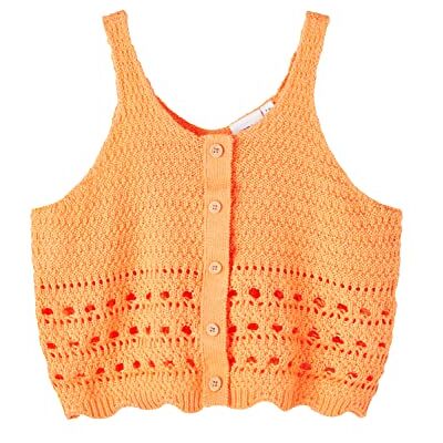 NAME IT Girl's Nkfjytta stickad rem topp tröja, Moonbeam, 134-140 NAME IT Girl's Nkfjytta stickad rem topp tröja, Moonbeam, 134-140