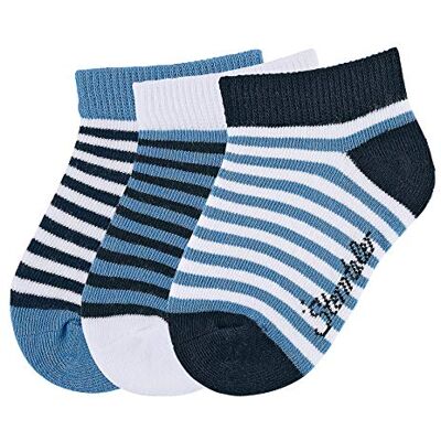 Sterntaler Sneaker-söckch.3er-Pack ringel strumpor, blå (marinblå 300), 18 bebis-pojkar, Blå (marinblå 300) Sterntaler Sneaker-söckch.3er-Pack ringel strumpor, blå (marinblå 300), 18 bebis-pojkar, Blå (marinblå 300)