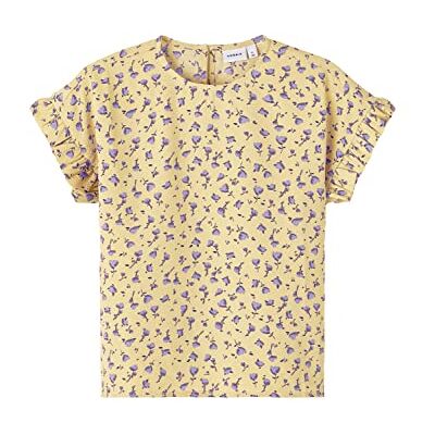 NAME IT Flicka Nkfhanah ss topp t-shirt, Dubbel kräm, 146/152 cm NAME IT Flicka Nkfhanah ss topp t-shirt, Dubbel kräm, 146/152 cm