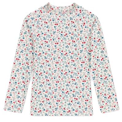 Petit Bateau Anti-UV långärmad T-shirt för flickor och flickor, Vit/flerfärgad, 6 år Petit Bateau Anti-UV långärmad T-shirt för flickor och flickor, Vit/flerfärgad, 6 år