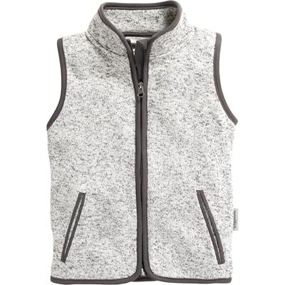 Playshoes Unisex barn fleece väst utomhus topp, Grå stickad, 104 Playshoes Unisex barn fleece väst utomhus topp, Grå stickad, 104