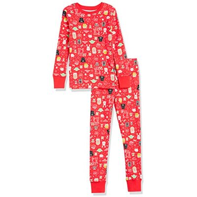 Amazon Essentials Disney Marvel Star Wars Prinsessa Småbarn Pojkar Snug-Fit Bomullspyjamas Nattkläder, Star Wars Holiday Barn, 2T Amazon Essentials Disney Marvel Star Wars Prinsessa Småbarn Pojkar Snug-Fit Bomullspyjamas Nattkläder, Star Wars Holiday Barn, 2T