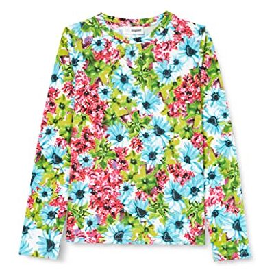 Desigual Girl's TS_Garden 5020 Azul Mineral T-shirt, blå, 4 år, blå, 4 År Desigual Girl's TS_Garden 5020 Azul Mineral T-shirt, blå, 4 år, blå, 4 År