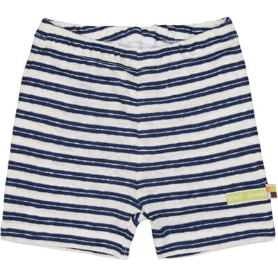 loud + proud unisex barn randig med linne, tillverkad av ekologisk bomull, GOTS certifierade lediga shorts, Ultraamarin, 62-68 loud + proud unisex barn randig med linne, tillverkad av ekologisk bomull, GOTS certifierade lediga shorts, Ultraamarin, 62-68