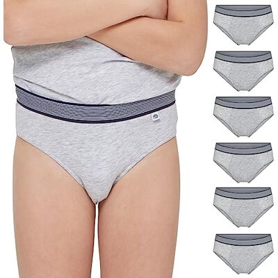 POMPEA Boxer Boy Elast. Underkläder (6 pack) Barn och tonåringar, Melange grå, 10-11 �r POMPEA Boxer Boy Elast. Underkläder (6 pack) Barn och tonåringar, Melange grå, 10-11 �r