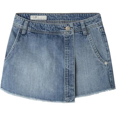 Pepe Jeans flickors A-LINE Skort Tammy slitna shorts, blå (Denim-), 12 Pepe Jeans flickors A-LINE Skort Tammy slitna shorts, blå (Denim-), 12