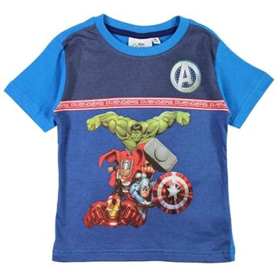 Disney Avengers, T-shirt, pojke, flicka, (2–10 år), polo, linne, skjorta, tryck, kläder, unisex, barn, sport, andas, modell AVE36-0707, S1-8A, Färg: blå, 8 �r Disney Avengers, T-shirt, pojke, flicka, (2–10 år), polo, linne, skjorta, tryck, kläder, unisex, barn, sport, andas, modell AVE36-0707, S1-8A, Färg: blå, 8 �r