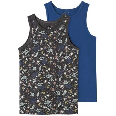 Name it kids pojkar Nkmtank Top 2P Iron Space Noos (2-pack), Smidt järn, numeric_122 Name it kids pojkar Nkmtank Top 2P Iron Space Noos (2-pack), Smidt järn, numeric_122