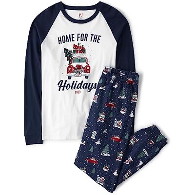 The Children's Place Baby Family Matching, Christmas Pajama Sets, Cotton, Home for Holidays, X-Small (Adult) The Children's Place Baby Family Matching, Christmas Pajama Sets, Cotton, Home for Holidays, X-Small (Adult)
