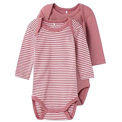 NAME IT ONLY Unisex Nbnbody 2p Ls Y/D Core Noos, Mesa Rose, 56 NAME IT ONLY Unisex Nbnbody 2p Ls Y/D Core Noos, Mesa Rose, 56
