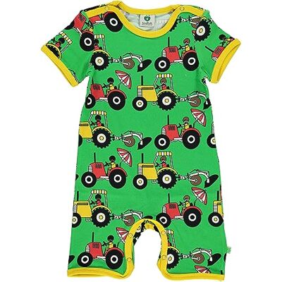 Småfolk bebisar pojkar Summer Body Suit With Tractors spädbarn och småbarn dräkter Småfolk bebisar pojkar Summer Body Suit With Tractors spädbarn och småbarn dräkter