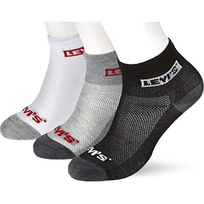 Levi's Unisex barn Lhn Box Tab Mid Cut 6pk strumpor, Mörkgrå ljung, 31 Levi's Unisex barn Lhn Box Tab Mid Cut 6pk strumpor, Mörkgrå ljung, 31