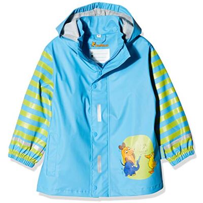 Playshoes Unisex barn regnjacka vind och vattentät regnrock regnkläder, blue musen, 92 Playshoes Unisex barn regnjacka vind och vattentät regnrock regnkläder, blue musen, 92