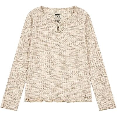 Levi's Lvg Space Dye Ls stickad topp 3ej164 t-shirt, Creme Brulee, 4 år Levi's Lvg Space Dye Ls stickad topp 3ej164 t-shirt, Creme Brulee, 4 år
