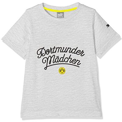 PUMA pojkar t-shirt Bvb barn fan t-shirt Ljusgrå ljung 140 PUMA pojkar t-shirt Bvb barn fan t-shirt Ljusgrå ljung 140
