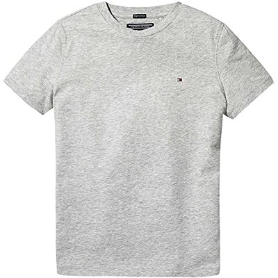 Tommy Hilfiger pojkar T-tröja Boys Basic Cn Knit S/S, Grå ljung, 110 Tommy Hilfiger pojkar T-tröja Boys Basic Cn Knit S/S, Grå ljung, 110