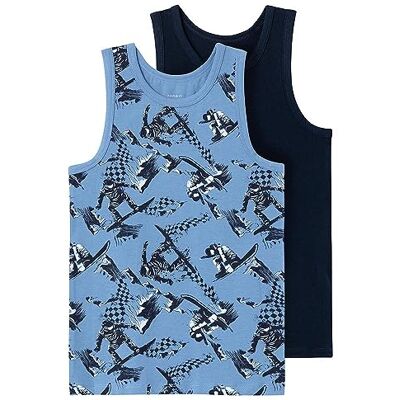 NAME IT Bestseller A/S NKMTANK Top 2P Snowboard Noos T-tröjor, Riviera, 86 bebis, Riviera, 86 NAME IT Bestseller A/S NKMTANK Top 2P Snowboard Noos T-tröjor, Riviera, 86 bebis, Riviera, 86