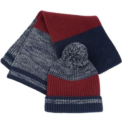 Chicco Baby vintermössa och halsvärmare set, Blå, 12 mesi Chicco Baby vintermössa och halsvärmare set, Blå, 12 mesi
