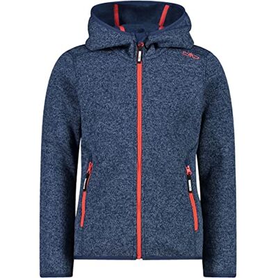 CMP Knit Tech Mélange Fleece Jacket With Hood Fleece Jacket Unisex Barn CMP Knit Tech Mélange Fleece Jacket With Hood Fleece Jacket Unisex Barn