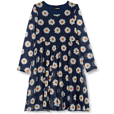 Desigual Flickor Vest_Ariadna Casual Dress, blå, 3-4 År Desigual Flickor Vest_Ariadna Casual Dress, blå, 3-4 År