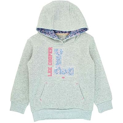 Lee Cooper flicktröja med huva, Grå, 4 år Lee Cooper flicktröja med huva, Grå, 4 år