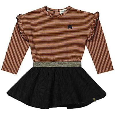 Koko Noko Flickklänning, Rusty brun + svart, 18 månader Koko Noko Flickklänning, Rusty brun + svart, 18 månader