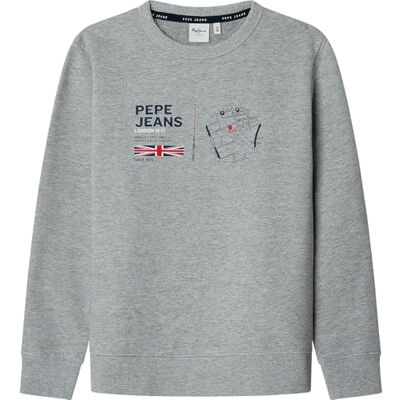 Pepe Jeans pojkar Jenson tröja, Grå (marl grå), 6 år Pepe Jeans pojkar Jenson tröja, Grå (marl grå), 6 år