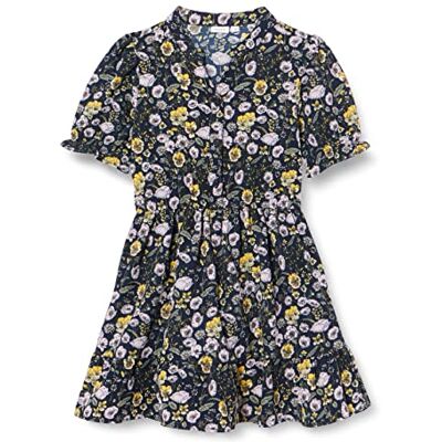 NAME IT A/S Girl's Nkfjilima Ss Dress, Mörk safir, 152 NAME IT A/S Girl's Nkfjilima Ss Dress, Mörk safir, 152