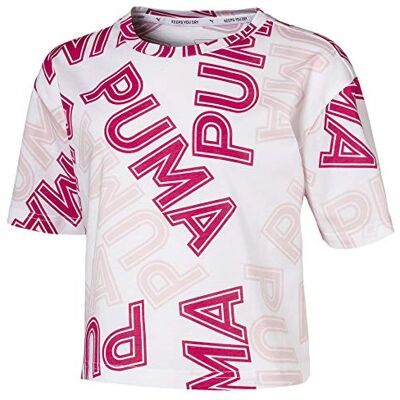 PUMA Modern Sports Aop Tee G kortärmad T-shirt flicka PUMA Modern Sports Aop Tee G kortärmad T-shirt flicka