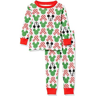 Amazon Essentials Disney Baby pojkar snug-fit bomullspyjamas nattkläder, Musse semester baby och barn, 18 månader Amazon Essentials Disney Baby pojkar snug-fit bomullspyjamas nattkläder, Musse semester baby och barn, 18 månader