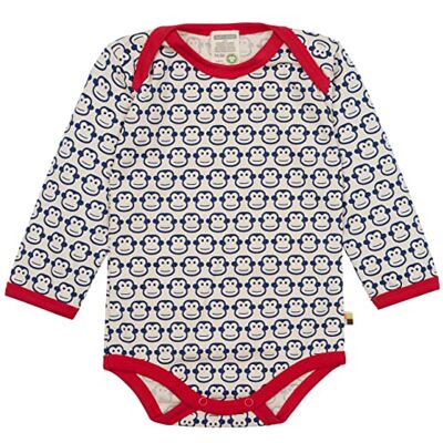 loud + proud unisex bebis Långärmad body med tryck apa, Gotis certifierad T-tröja loud + proud unisex bebis Långärmad body med tryck apa, Gotis certifierad T-tröja