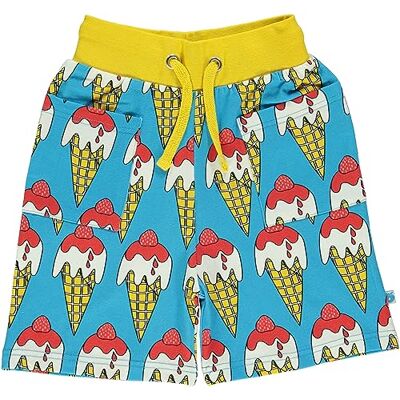 Småfolk Shorts med iskräm, Blå (Ocean Blue), 11-12 år Småfolk Shorts med iskräm, Blå (Ocean Blue), 11-12 år