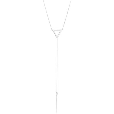Elli Dam 925 sterling silver Y-format triangelhalsband, Silver Elli Dam 925 sterling silver Y-format triangelhalsband, Silver