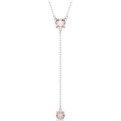 Swarovski Attract Y Hängsmycke, Rosa rundslipade stenar Swarovski Attract Y Hängsmycke, Rosa rundslipade stenar