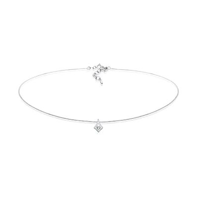 Elli Halsband astro choker kristaller 925 silver, 360, Fasett kant, kristall, Elli Halsband astro choker kristaller 925 silver, 360, Fasett kant, kristall,