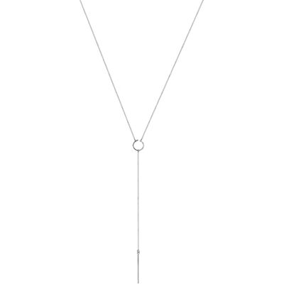 Elli halsband kvinnor Y-form minimal i 925 sterlingsilver, 60, Sterlingsilver, Turkos Elli halsband kvinnor Y-form minimal i 925 sterlingsilver, 60, Sterlingsilver, Turkos