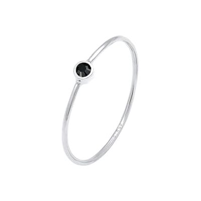Elli Ring i 925 sterlingsilver för kvinnor, 46, Silver, Kristall Elli Ring i 925 sterlingsilver för kvinnor, 46, Silver, Kristall